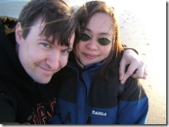 Jim and Vivian at the Beach
